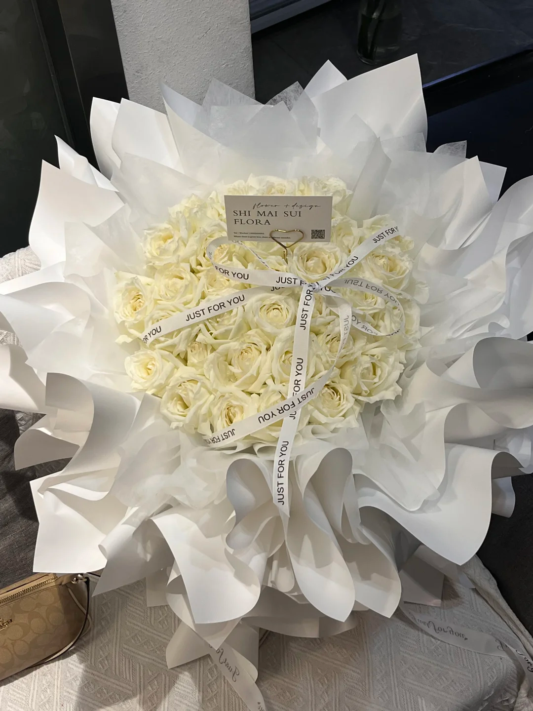 奢华包装玫瑰花束/高品质50朵香皂花——成人礼生日礼物