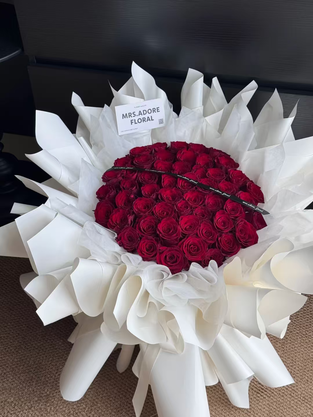 奢华包装玫瑰花束/高品质50朵香皂花——成人礼生日礼物
