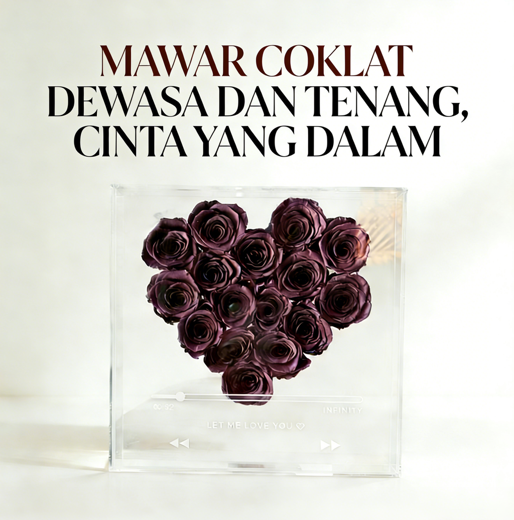 Bunga 13 Mawar dan Akrilik Kotak CD  hadiah   romantis   kadoultah Kirim tas hadiah Aromaterapi